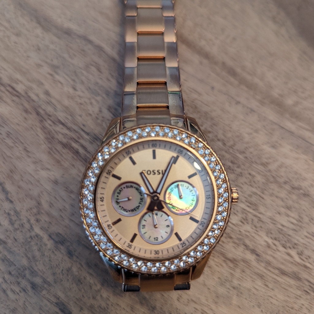 Fossil Gold  Pink Gold Watch